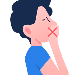 Avoid touching your face