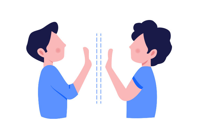 Person-to-person spread as close contact with infected