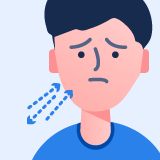 Difficulty breathing symptom